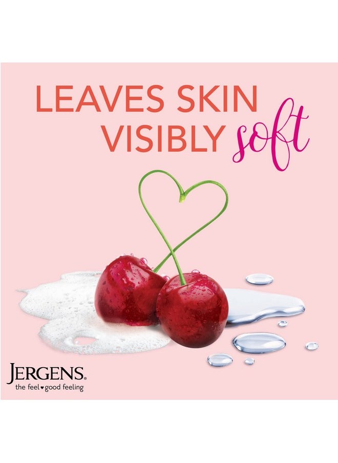Jergens Extra Moisturizing Hand Soap, Liquid Hand Soap Dispenser with Jergens Cherry Almond Scent, Hand Wash For Dry Hands, 8.3 Ounces (Pack of 3)
