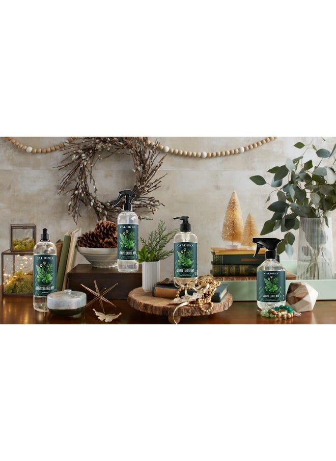 Caldrea Hand Wash Soap, Aloe Vera Gel, Olive Oil and Essential Oils to Cleanse and Condition, Juniper Laurel Mint Scent, 10.8 oz