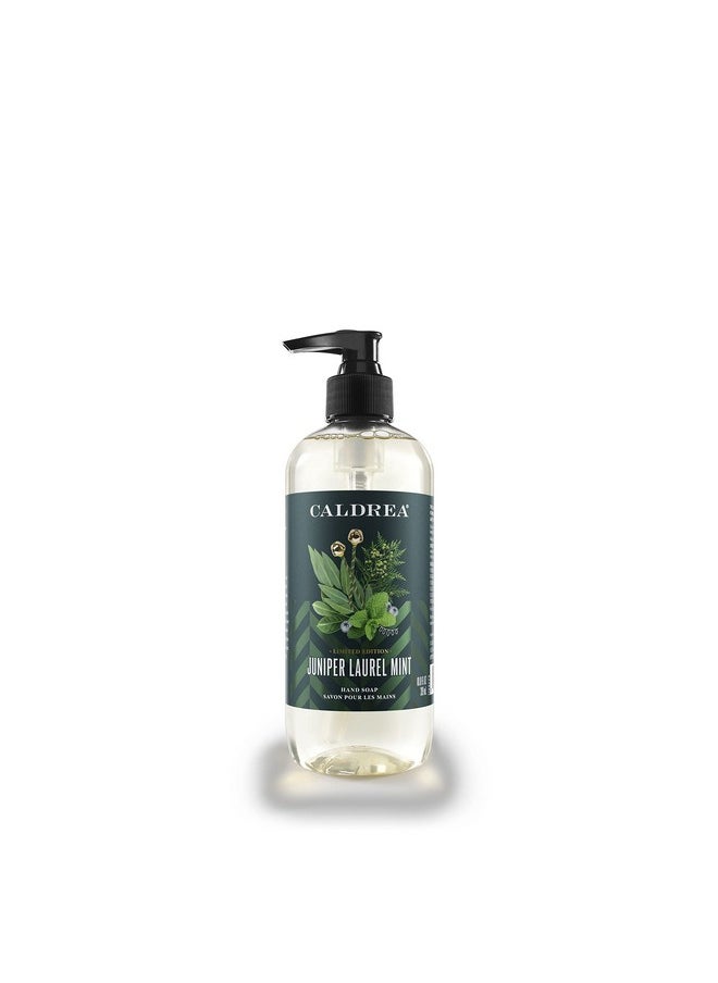 Caldrea Hand Wash Soap, Aloe Vera Gel, Olive Oil and Essential Oils to Cleanse and Condition, Juniper Laurel Mint Scent, 10.8 oz