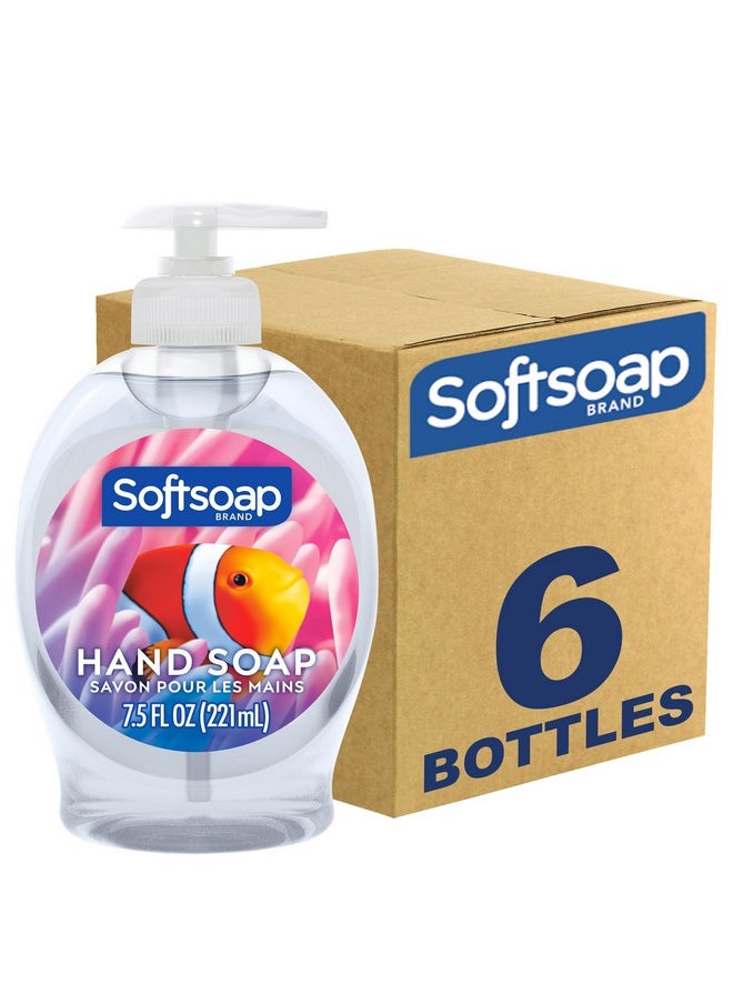 Softsoap Liquid Hand Soap, Aquarium Series - 7.5 Fl Oz (Pack of 6)