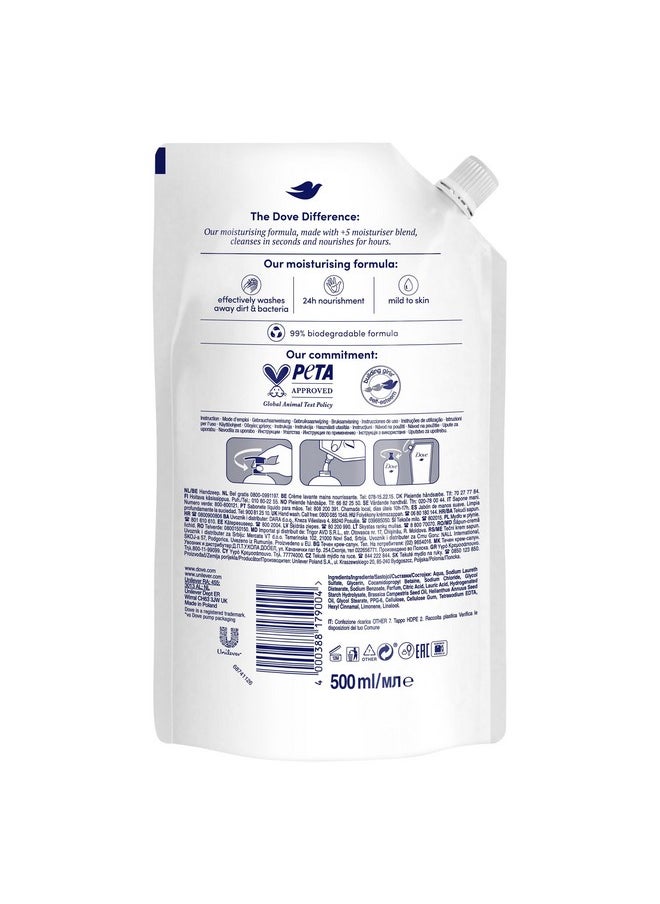 Dove Liquid Hand Wash Refill, 500ml