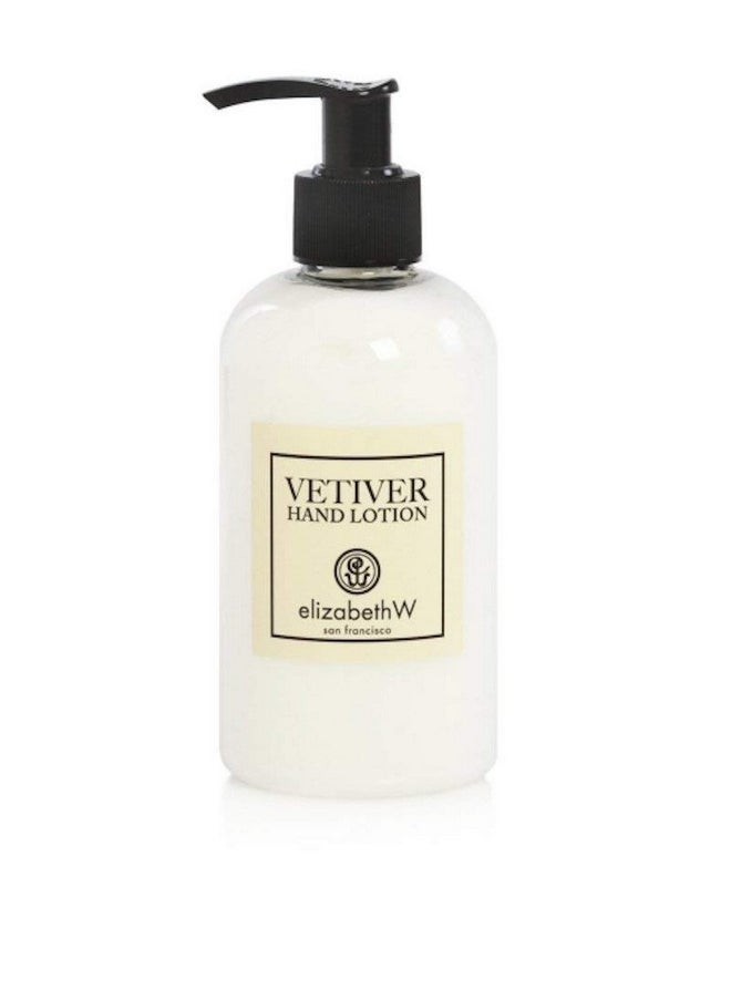Elizabeth W Vetiver Hand Lotion and Hand Wash Featuring a Gute Cosmetic Carrying Bag (3 Piece Bundle) 8 Ounces Each