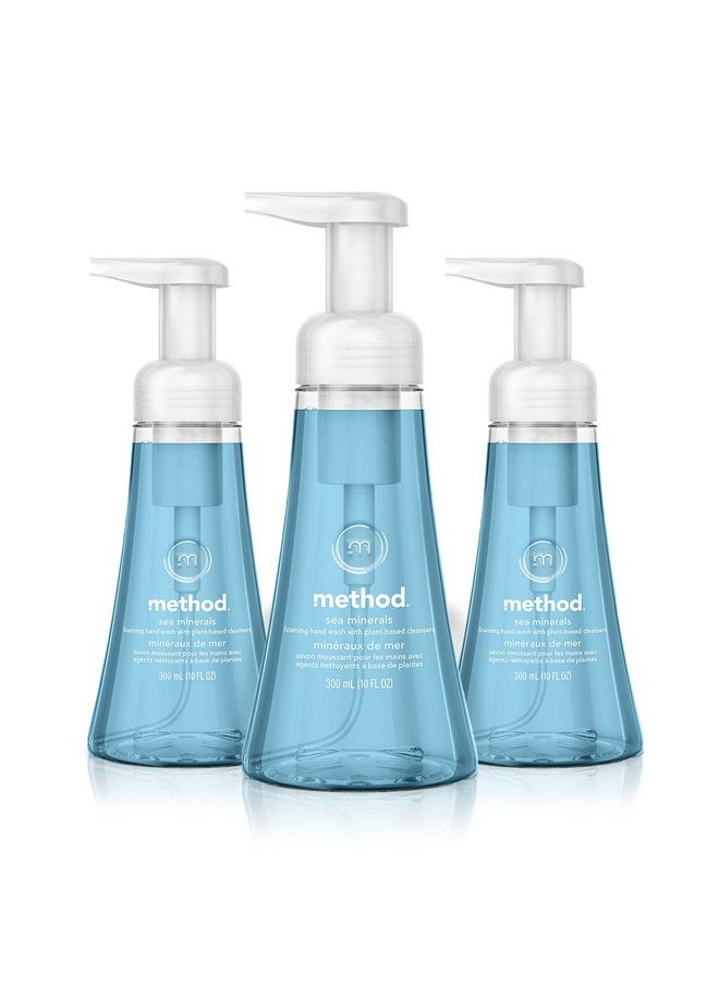 Method Foaming Hand Soap, Sea Minerals, Paraben and Phthalate Free, Biodegradable Formula, 10 fl oz (Pack of 3)