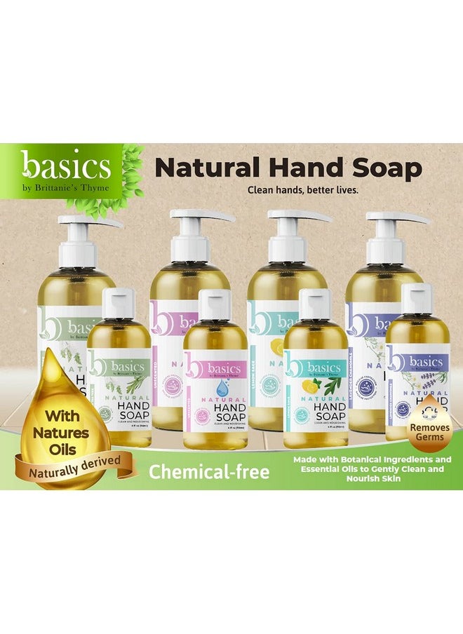 Brittanie's Thyme Basics Natural Olive Oil Hand Soap, Unscented - 12 fl oz, Pack of 3 - Cruelty Free, Vegan, No Synthetic Additives, No Sulfates, Paraben Free, Phthalate Free