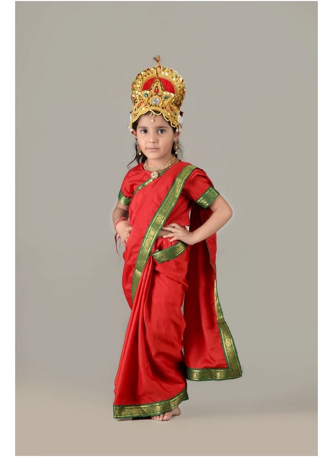 BookMyCostume Rani Sita Girls and Women Fancy Dress Costume | Ramlila Dussehra Ramayana Mythology 5-6 years
