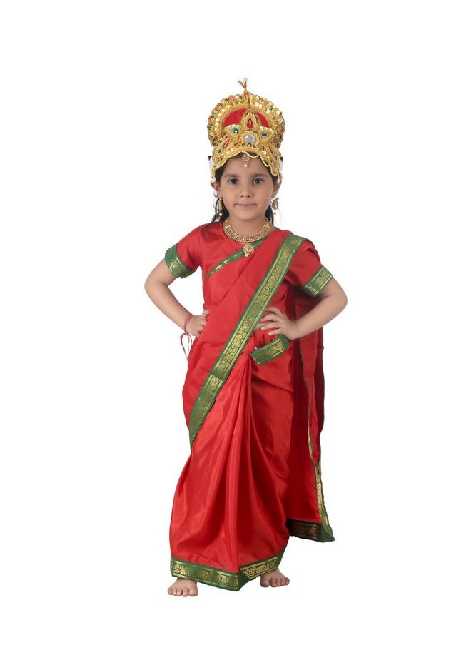 BookMyCostume Rani Sita Girls and Women Fancy Dress Costume | Ramlila Dussehra Ramayana Mythology 5-6 years