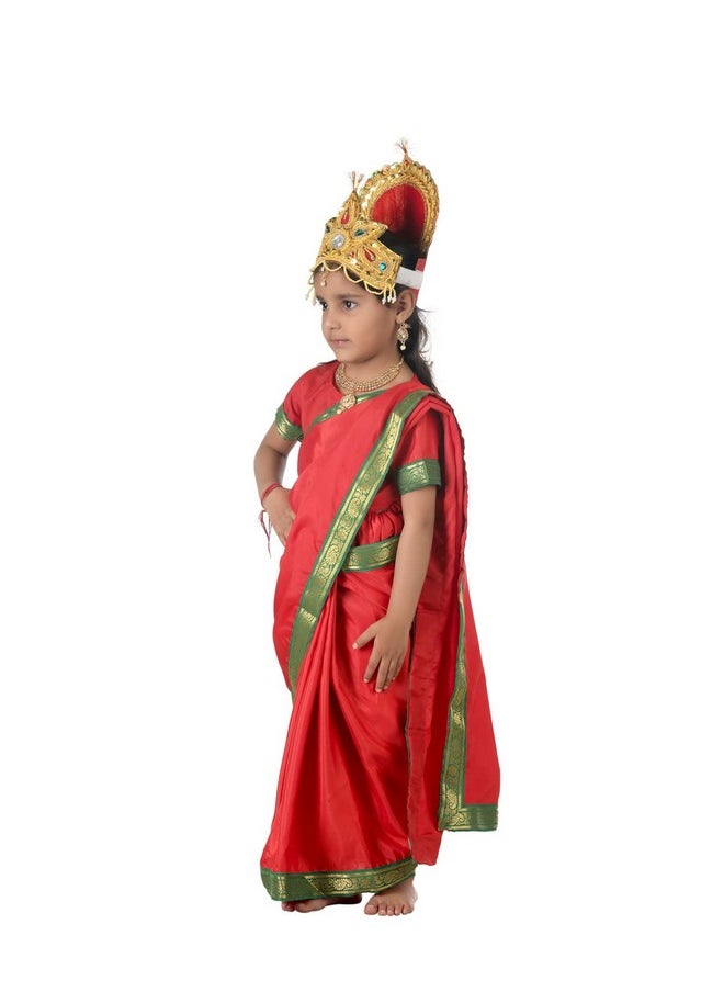 BookMyCostume Rani Sita Girls and Women Fancy Dress Costume | Ramlila Dussehra Ramayana Mythology 5-6 years