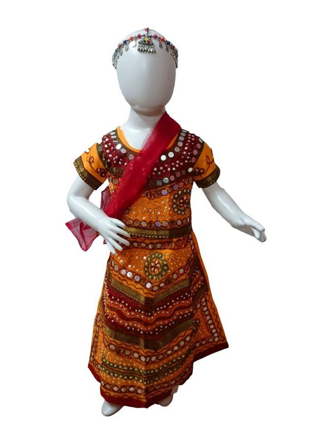 BookMyCostume Radha Gujarat Garba Navratri Indian State Fancy Dress Costume for Girls and Women 2-3 years