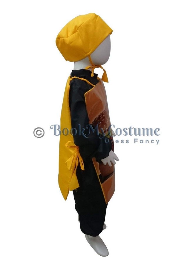 BookMyCostume Burger Fast Food Kids Fancy Dress Costume 3-4 years