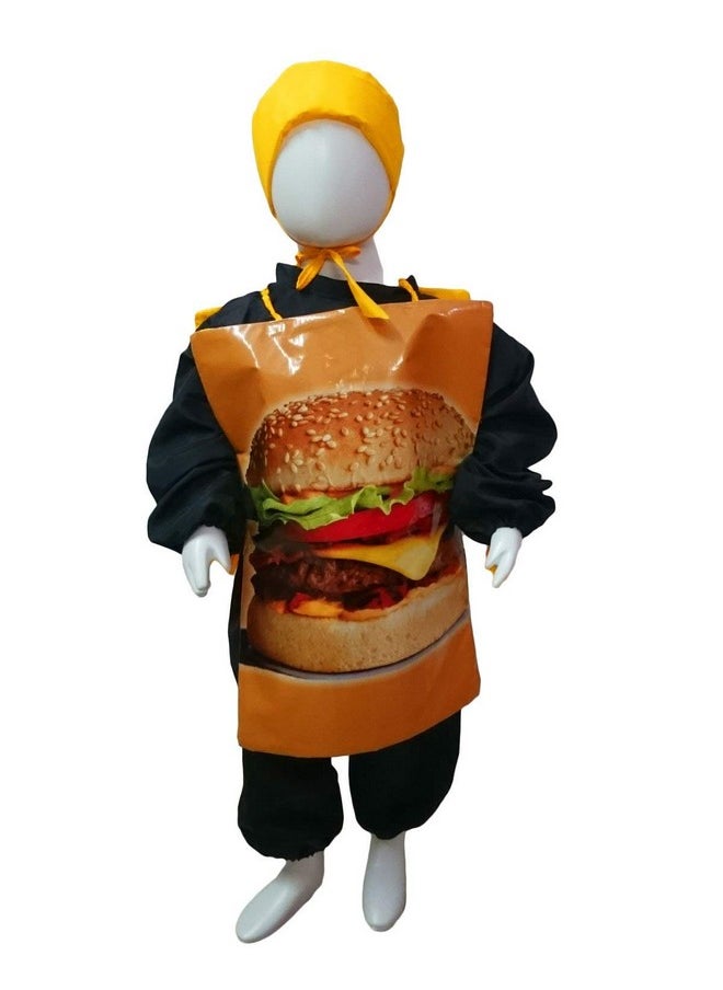 BookMyCostume Burger Fast Food Kids Fancy Dress Costume 3-4 years
