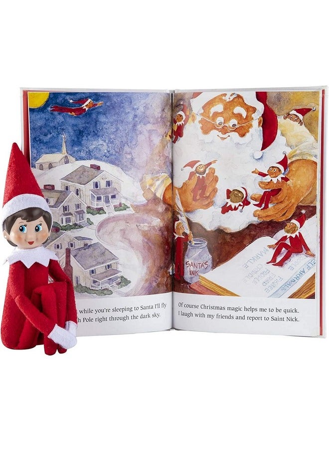 The Elf on the Shelf: A Christmas Tradition Girl Scout Elf (Blue Eyed) with Claus Couture Collection Snowflake Skirt & Scarf Outfit