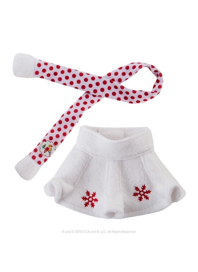 The Elf on the Shelf: A Christmas Tradition Girl Scout Elf (Blue Eyed) with Claus Couture Collection Snowflake Skirt & Scarf Outfit