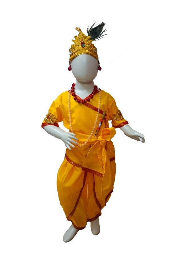 BookMyCostume Krishna Boys Janmashtami Fancy Dress Costume 7-8 years