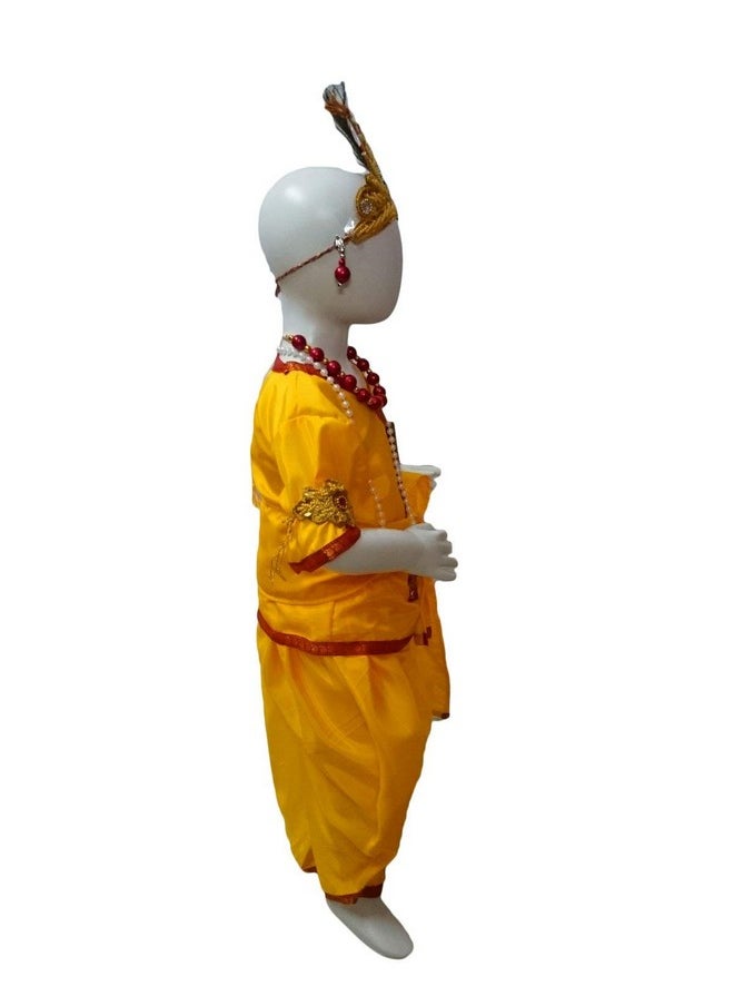 BookMyCostume Krishna Boys Janmashtami Fancy Dress Costume 7-8 years