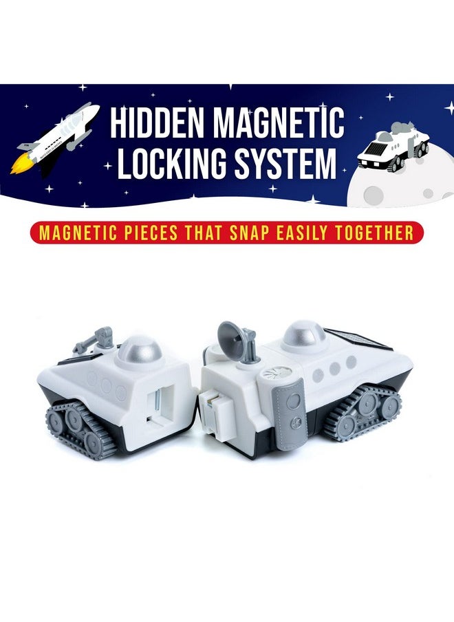 POPULAR PLAYTHINGS Magnetic Mix or Match Vehicles, Space, White, Standard