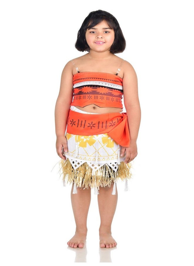 BookMyCostume Moana Princess Fancy Dress Costume for Girls 3-4 years