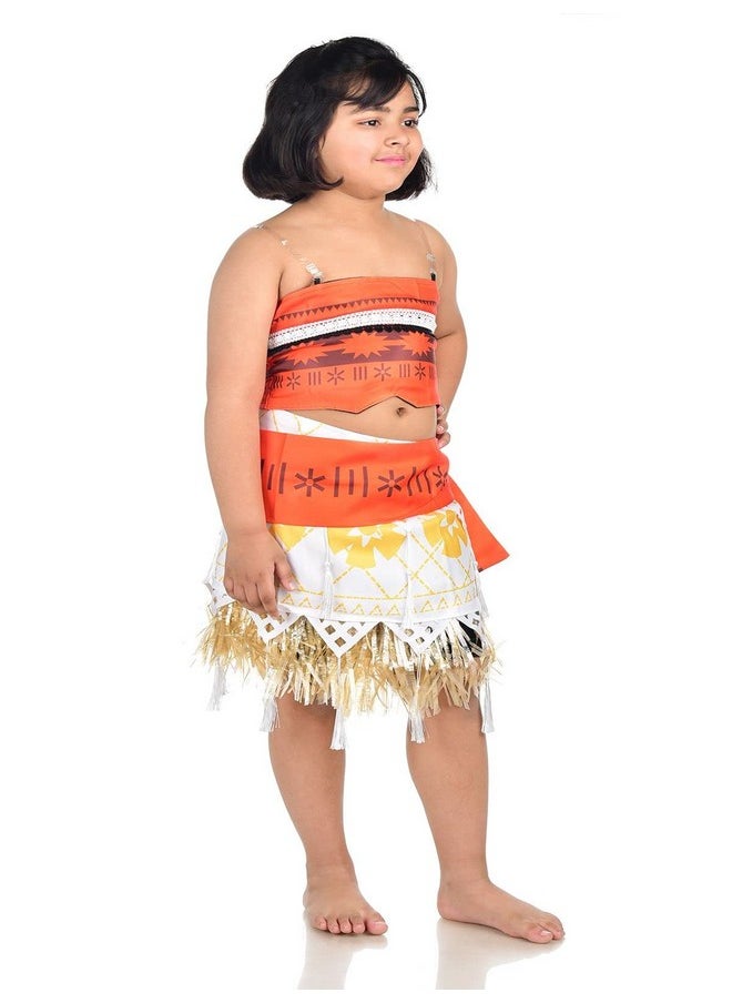 BookMyCostume Moana Princess Fancy Dress Costume for Girls 3-4 years