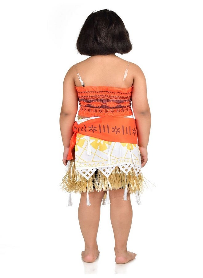 BookMyCostume Moana Princess Fancy Dress Costume for Girls 3-4 years