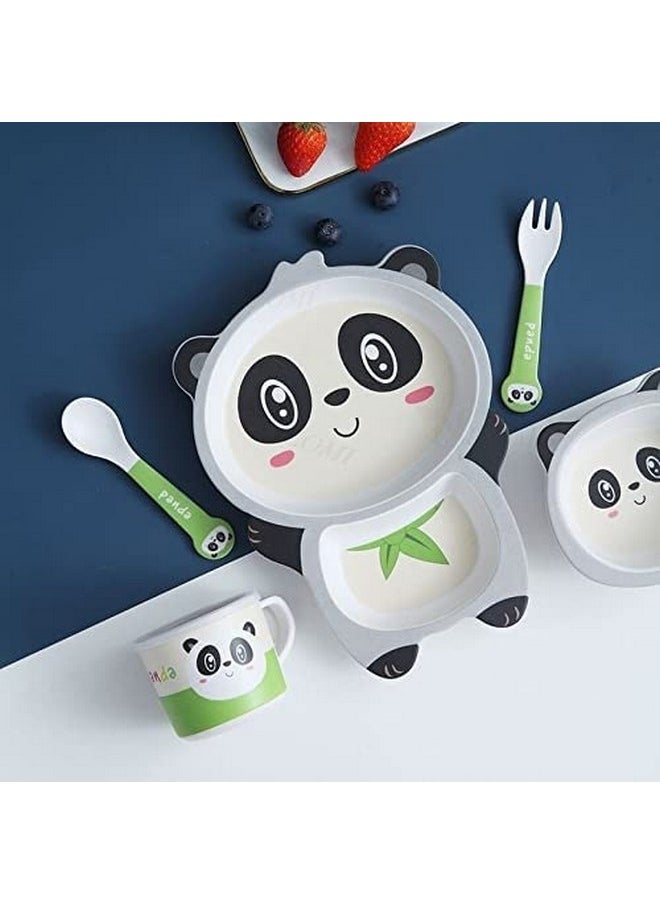 VBE® Animal Designs Shape Kids Bamboo Fiber Dog Animal Kids Design Plates and Cup Feeding Set Dog Design Dinner Set, Party Sets, Lunch Sets Fun Plate Sets. (MS-21)