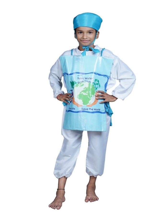 BookMyCostume Save Water Grow Trees Save The World Kids Fancy Dress Costume 4-5 years
