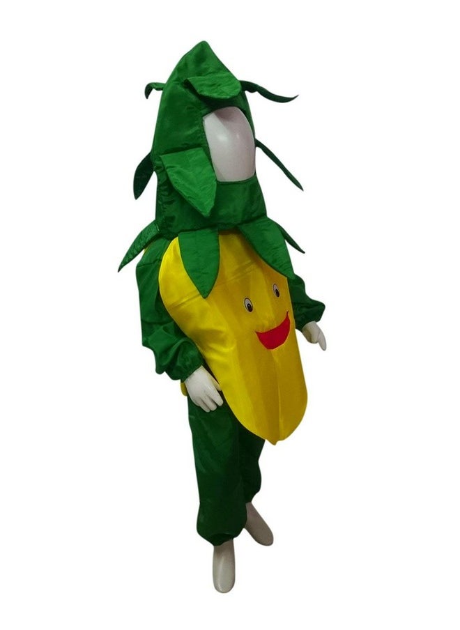 BookMyCostume Lemon Nimbu Fruit Vegetable Kids Fancy Dress Costume 7-8 years