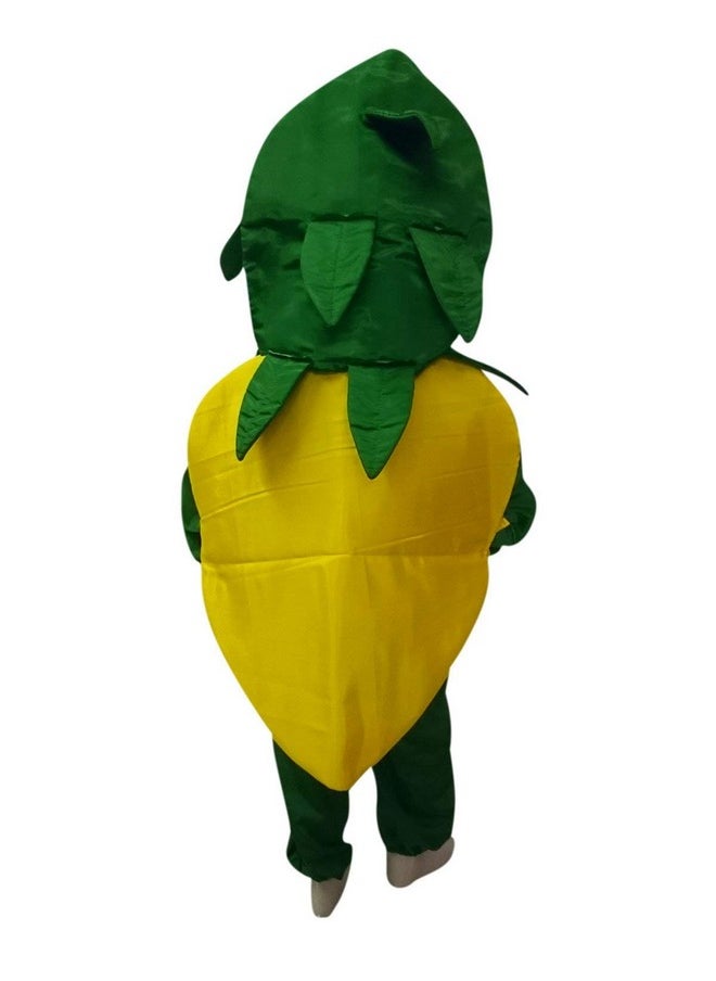 BookMyCostume Lemon Nimbu Fruit Vegetable Kids Fancy Dress Costume 7-8 years