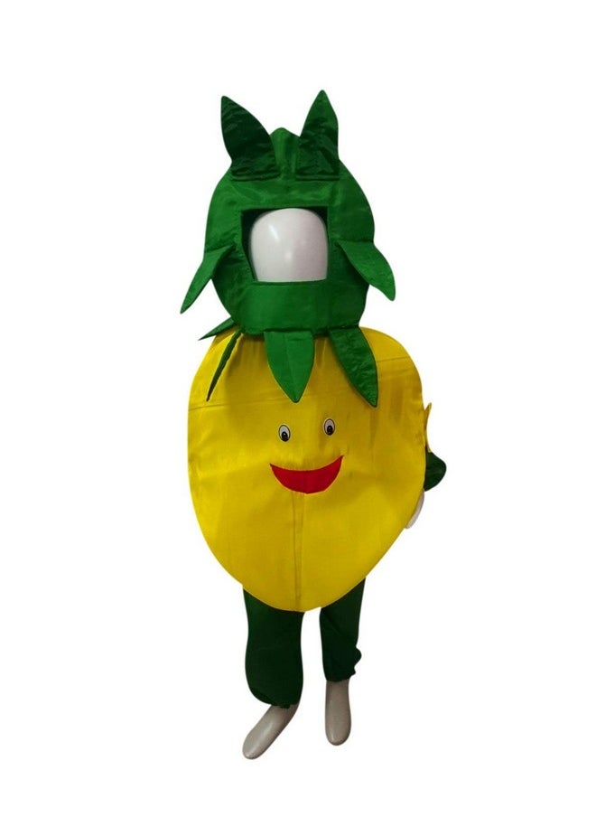 BookMyCostume Lemon Nimbu Fruit Vegetable Kids Fancy Dress Costume 7-8 years
