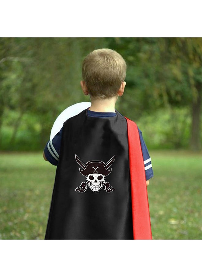 RioRand Cartoon Pirate Dress Up Satin Capes Cosplay Birthday Party Kids Costume 1pcs 04