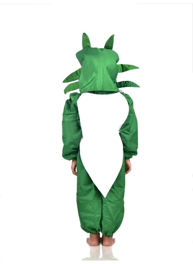 BookMyCostume Radish Mooli Vegetable Kids Fancy Dress Costume 5-6 years
