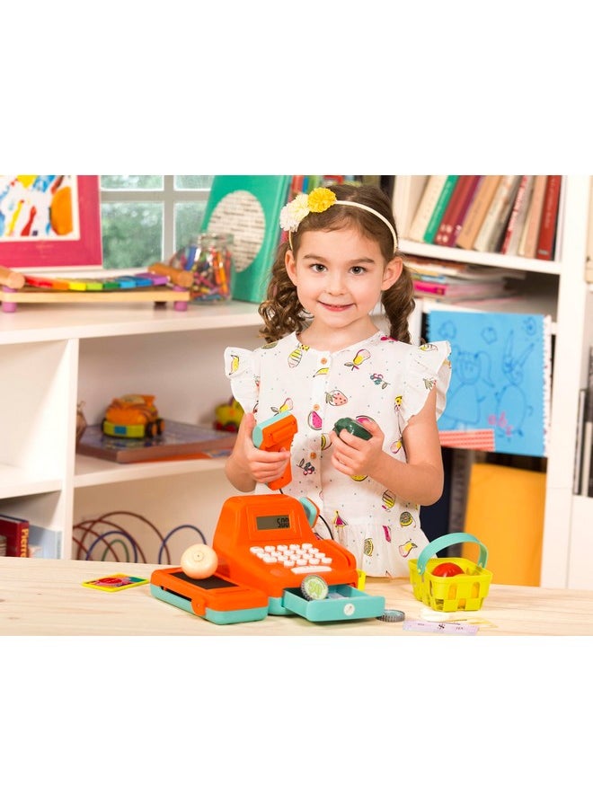 Battat - Pretend Play Register - Calculating Cash Register - Kids Grocery Accessories - Scanner & Sounds - 3 Years + - Cash Register (26 Pcs)