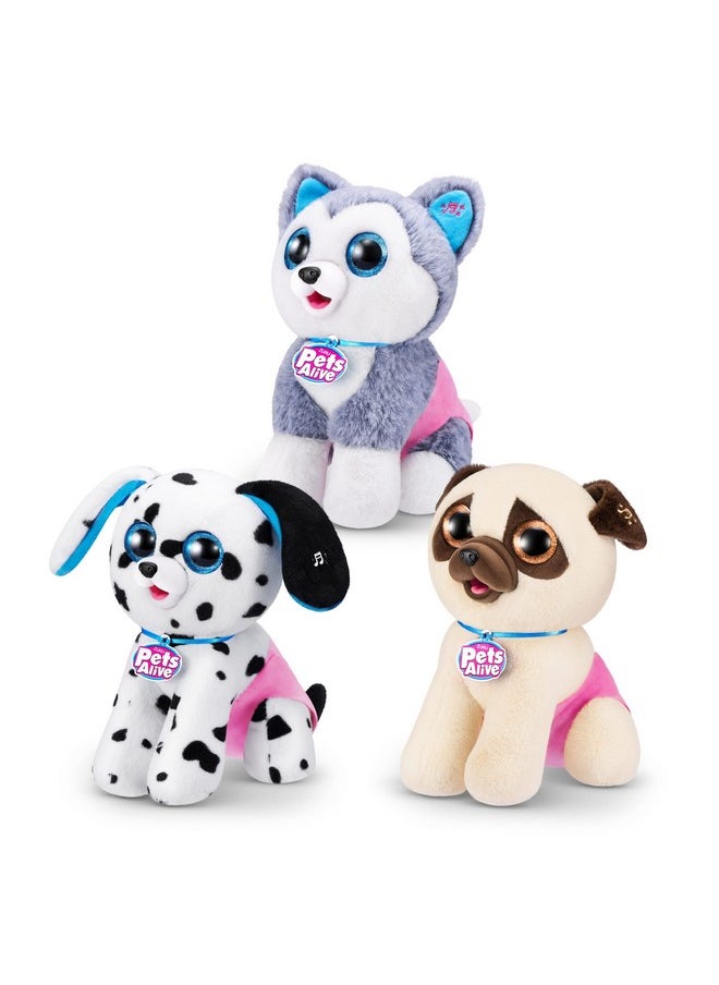 Pets Alive Pooping Puppies (Husky) by ZURU Surprise Puppy Plush, Ultra Soft Plushies, Interactive Toy Pets, Electronic Pet Puppy for Girls and Children