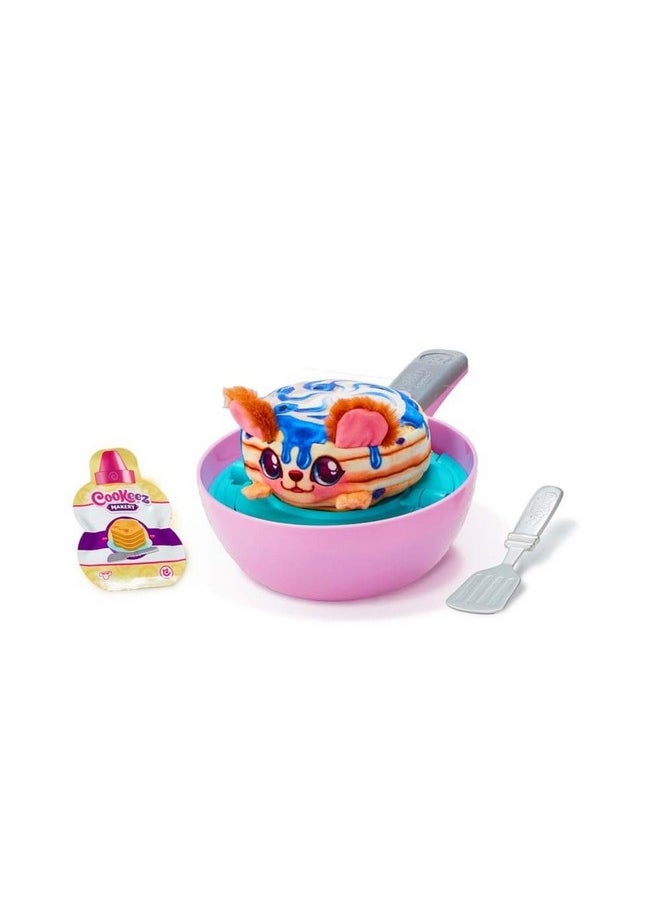Cookeez Makery Pancake Treatz. Mix & Flip a Plush Best Friend! Place Your Pancake Mix on The Pan and Be Amazed When A Scented, Interactive Plush Friend Flips Out! Styles May Vary