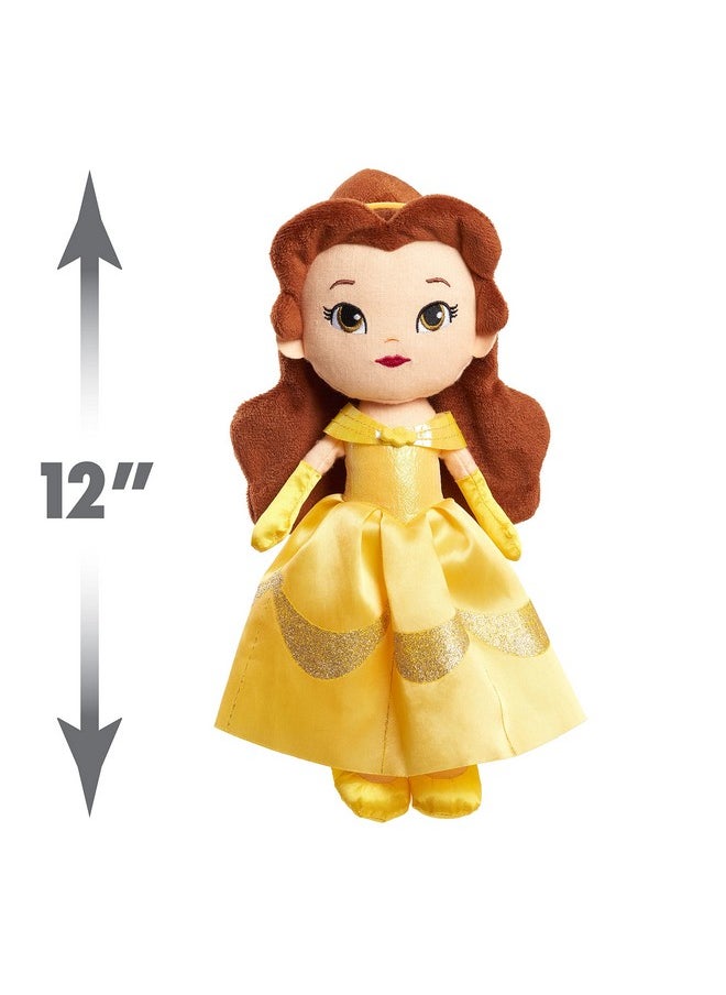 Disney Princess So Sweet 12-Inch Plush Belle in Yellow Dress, Beauty and the Beast, Kids Toys for Ages 3 Up by Just Play