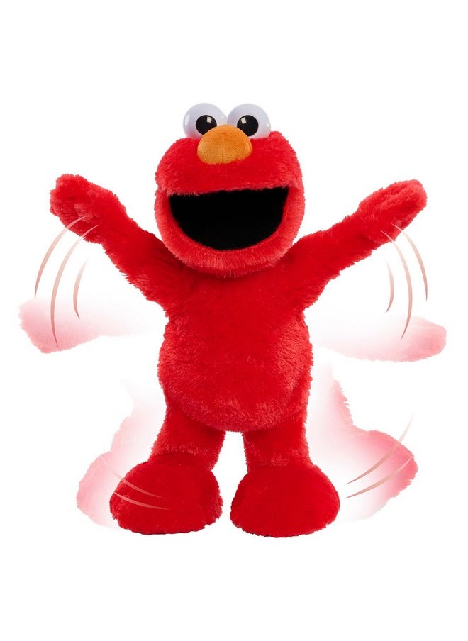 Sesame Street Elmo Slide Singing and Dancing 14-inch Plush, Pretend Play, Interactive Toy, Kids Toys for Ages 2 Up by Just Play