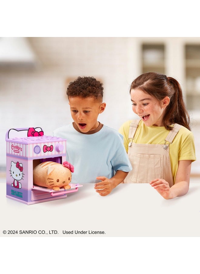 Cookeez Makery Hello Kitty® and Friends Oven. Mix & Make a Plush Best Friend! Place Your Dough in The Oven and Be Amazed When A Warm, Scented, Interactive, Plush Friend Comes Out!