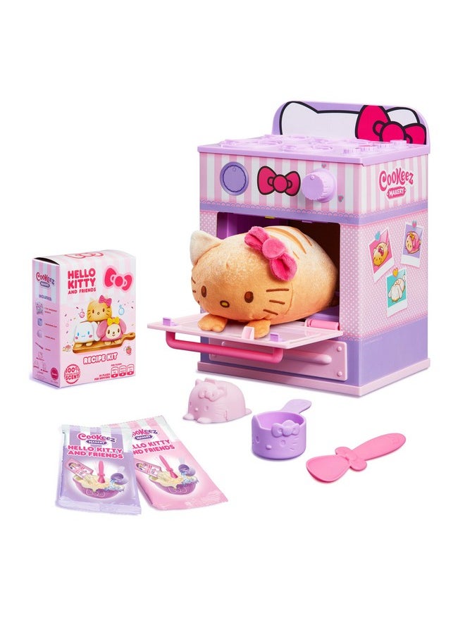 Cookeez Makery Hello Kitty® and Friends Oven. Mix & Make a Plush Best Friend! Place Your Dough in The Oven and Be Amazed When A Warm, Scented, Interactive, Plush Friend Comes Out!