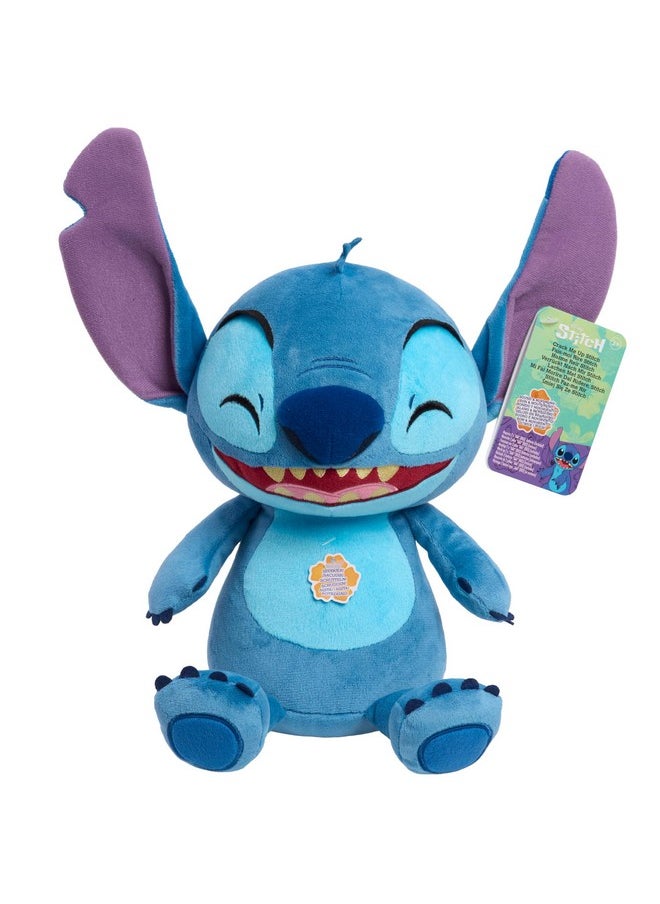 Just Play Disney Stitch Crack Me Up Stitch 11-inch Plush with Sounds and Motion, Wiggles, Giggles, and Laughs, Stuffed Animal, Kids Toys for Ages 3 Up