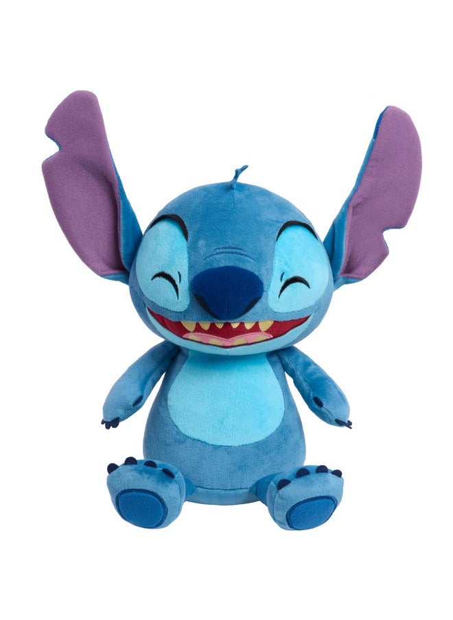 Just Play Disney Stitch Crack Me Up Stitch 11-inch Plush with Sounds and Motion, Wiggles, Giggles, and Laughs, Stuffed Animal, Kids Toys for Ages 3 Up