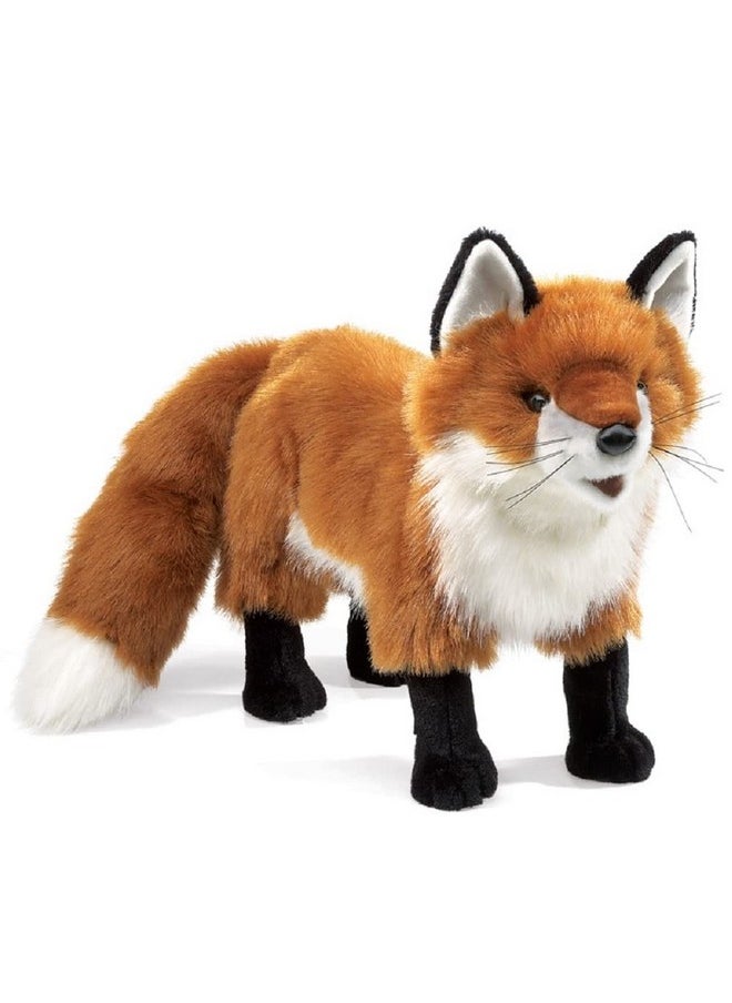 Folkmanis Red Fox Hand Puppet, Rust, White, Black, 1 EA