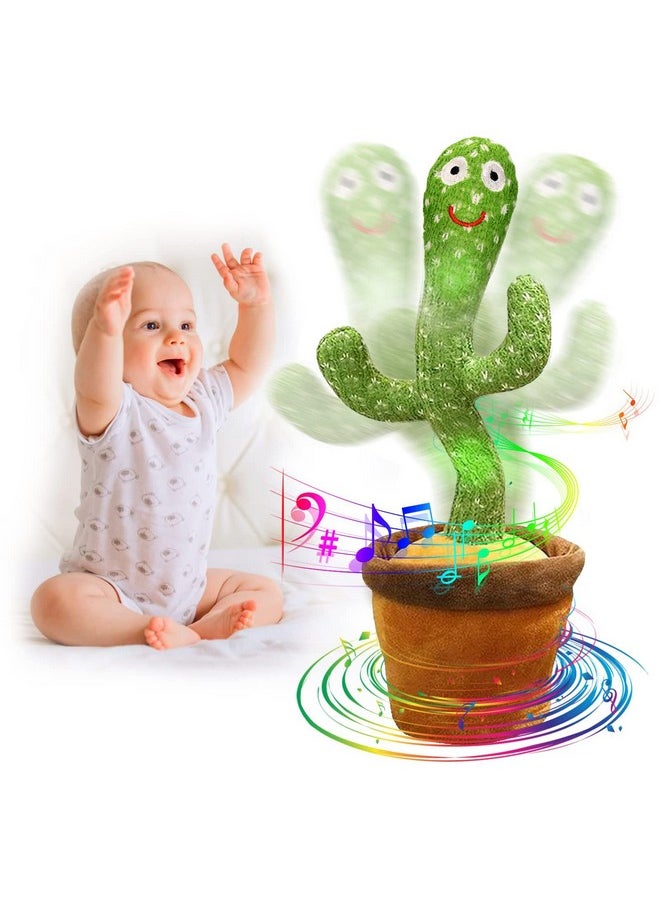 seOSTO Talking Cactus Dancer Cactus, Electronic Toy for Children Education Toy Repeating Plush Toy Decorative Shape of Cactus Dancing and Repeating, Dancing Plush Toy with 120 Songs