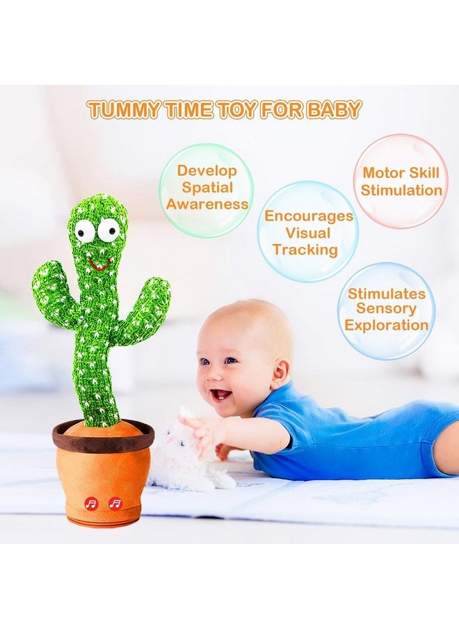 Storio Rechargeable Toys Talking Cactus Baby Toys for Kids Dancing Cactus Toys Can Sing Wriggle & Singing Recording Repeat What You Say Funny Education Toys for Children Playing Home Decor for Kids
