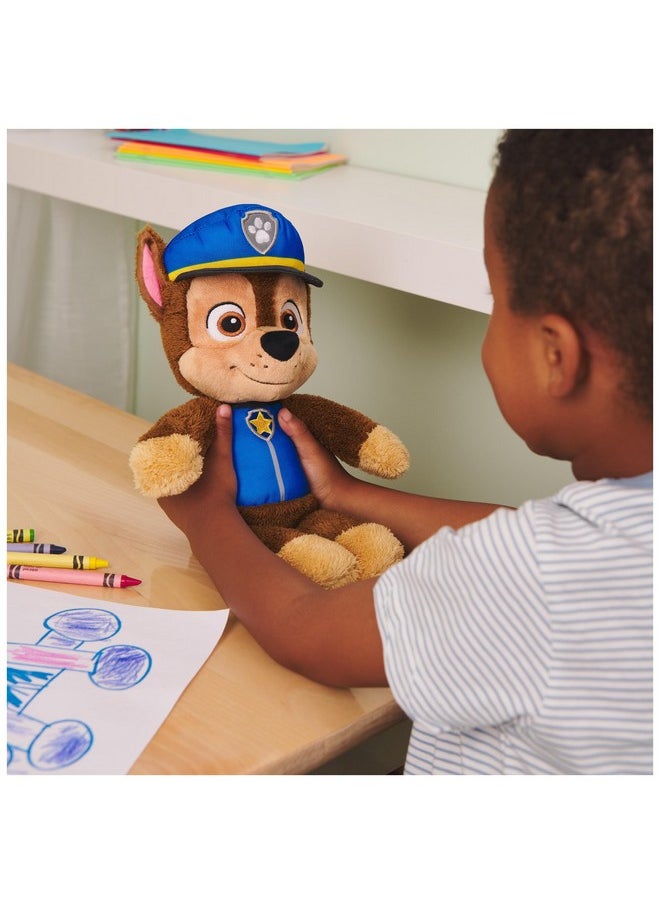 GUND PAW Patrol Official Chase Take Along Buddy Plush Toy, Premium Stuffed Animal for Ages 1 & Up, Blue/Brown, 13”