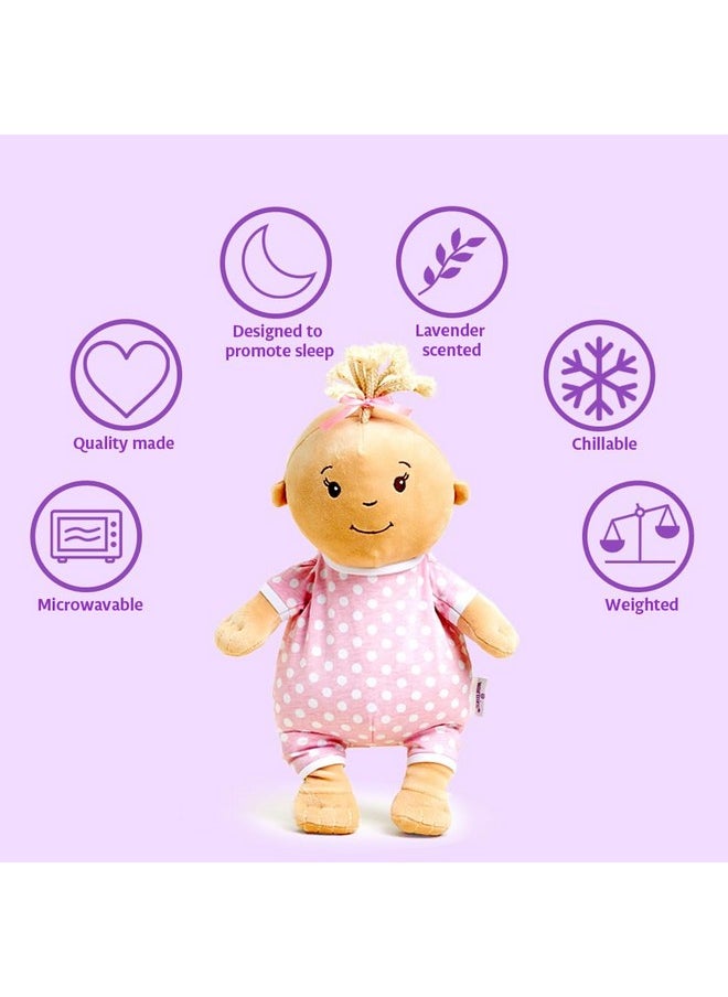 warmies Baby Girl Microwavable, Hot or Cold for Cool Relaxation and Warm Relief, Lavender Scented Cozy Plushie