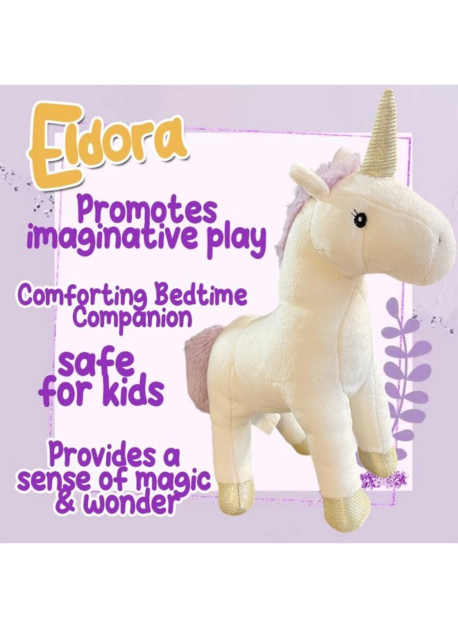 Maison Chic Fancy Nancy and The Quest for The Unicorn Book w/Stickers with Eldora Stuffed Unicorn Doll for Girls a Unicorn Plush Set