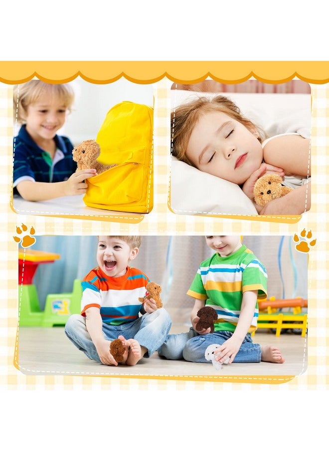 Sosation 20 Pcs Mini Plush Stuffed Puppy Bulk Operation Christmas Party Favor Gift Dog Party Gift Toy Soft Plush Dog for Goodie Bag Fillers Kids Baby Show Birthday Carnival Prize(Multicolor)