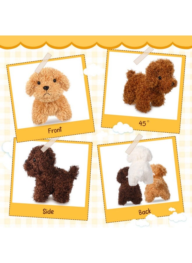 Sosation 20 Pcs Mini Plush Stuffed Puppy Bulk Operation Christmas Party Favor Gift Dog Party Gift Toy Soft Plush Dog for Goodie Bag Fillers Kids Baby Show Birthday Carnival Prize(Multicolor)
