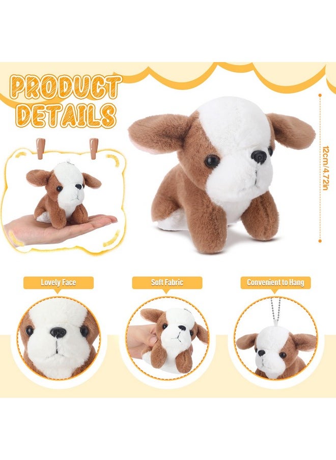 Sosation 20 Pcs Mini Plush Stuffed Puppy Bulk Dog Party Favor Gift Toy Soft Plush Dog for Goodie Bag Fillers Kids Baby Show Birthday Carnival Prize Party