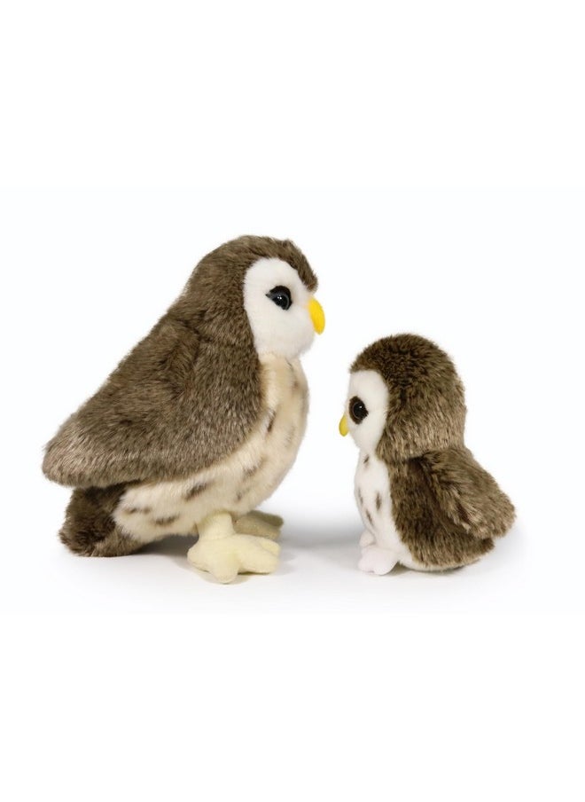 Ice King Bear Mom and Baby Stuffed Animals Set Zoo Wild Animals (Owl)