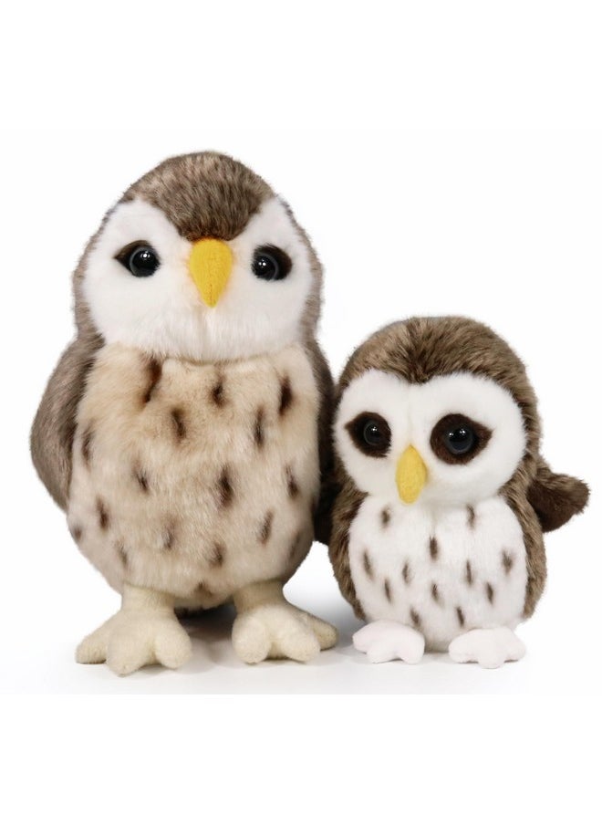 Ice King Bear Mom and Baby Stuffed Animals Set Zoo Wild Animals (Owl)