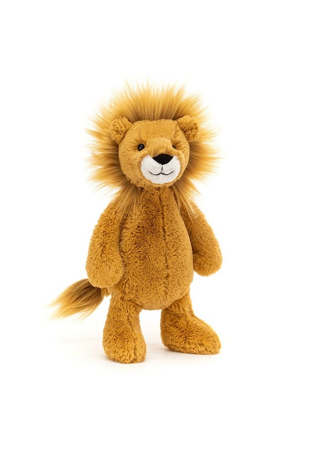 Jellycat Bashful Lion Stuffed Animal, Medium 12 inches | Big Cat Plush Toy | Classic Children's Gift